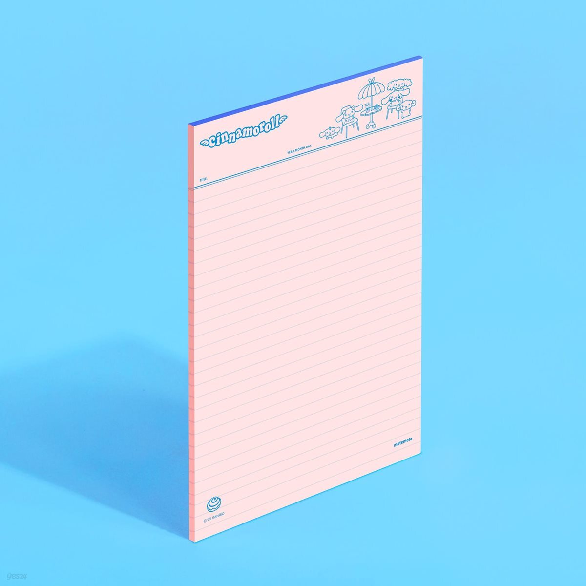 [모트모트X산리오] 노트페이퍼 룰드 시나모롤