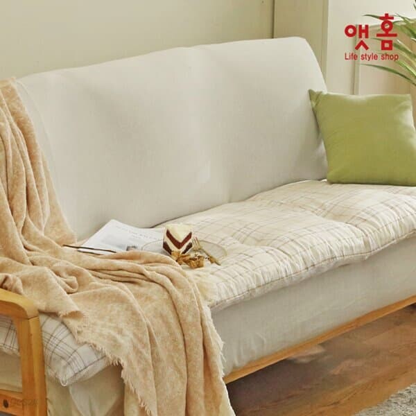 [AT HOME] 앳홈 노블 체크 토퍼형 소파패드 3인용
