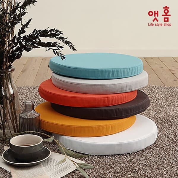 [AT HOME] 앳홈 옥스포드 메모리폼 원형 방석 커버
