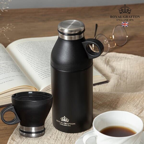 [Royal Grafton] 로얄그래프톤 보온보냉 커피잔 텀블러 330ml (블랙)