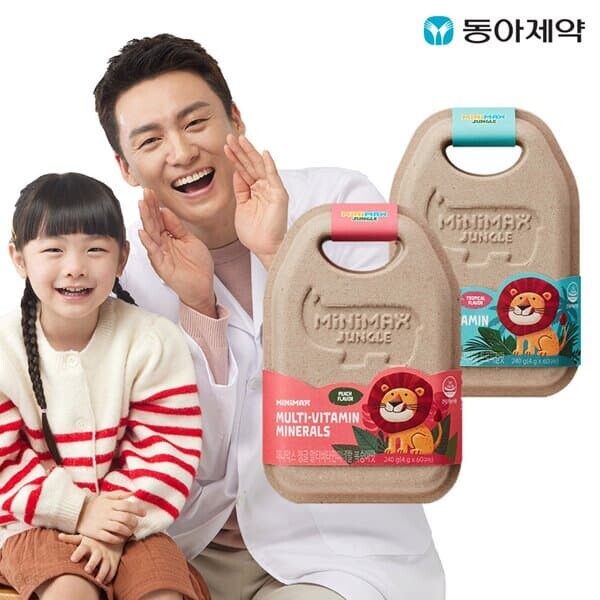 [동아제약] 미니막스 정글 멀티 비타민 미네랄 30일분 (1일 2구미)