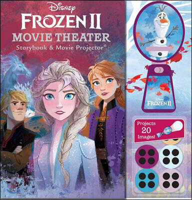 겨울왕국 2 스토리북 + 휴대용 프로젝터 (Disney Frozen 2 Movie Theater Storybook & Movie Projector)