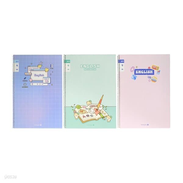 초등영어 스프링노트 좁은칸 영어공책