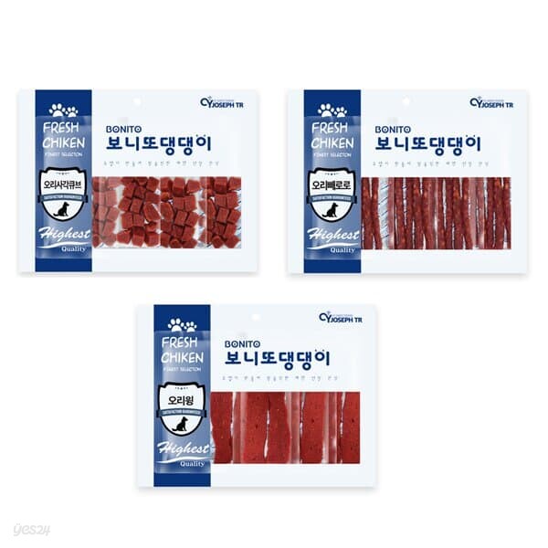 애견 간식 오리고기 육포 져키 관절 치아건강 고단백 저지방