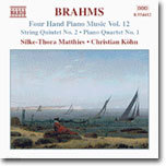 Christian Kohn / Silke-Thora Matthies :    ǾƳ  12 (Brahms: Four Hand Piano Music, Volume 12)