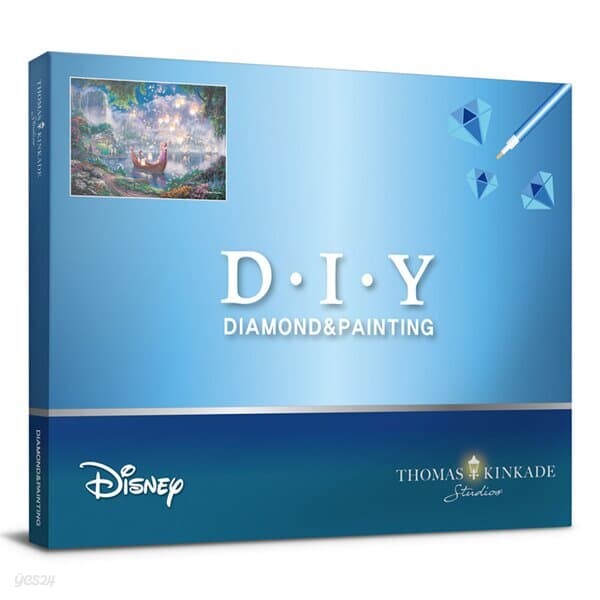 디즈니 킨케이드 보석십자수 DIY 큐빅 라푼젤 40X50