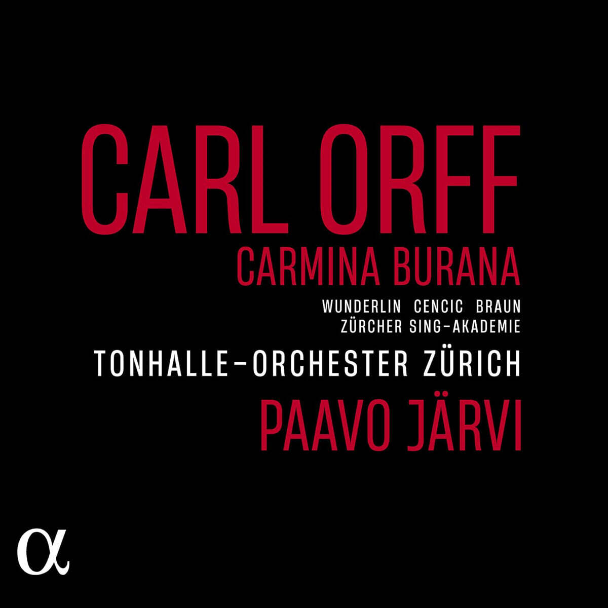 Paavo Jarvi 오르프: 카르미나 부라나 (Orff: Carmina Burana)