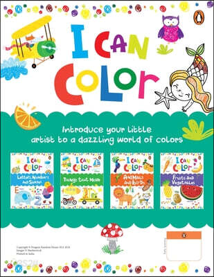 I Can Color Pack (Pack of 4 Books): A Set of 4 Fun Coloring Activity Books Ideal Gift for Preschool Kids, Toddlers Book for 3+ [Penguin Early Learning