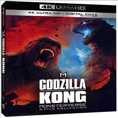 Godzilla / Kong Monsterverse 5-Film Collection (고질라 / 콩 몬스터버스 5 필름 컬렉션)(Boxset)(한글무자막)(4K Ultra HD)