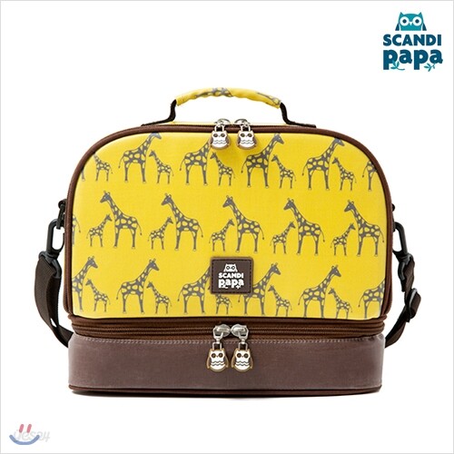 스칸디파파 투인원 보냉 런치백 지라프 옐로우 (giraffe yellow)