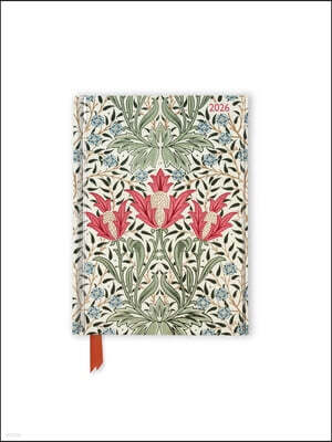 Flame Tree Publishing William Morris Gallery: Bourne 2026 Luxury Pocket Diary Planner - Week to View