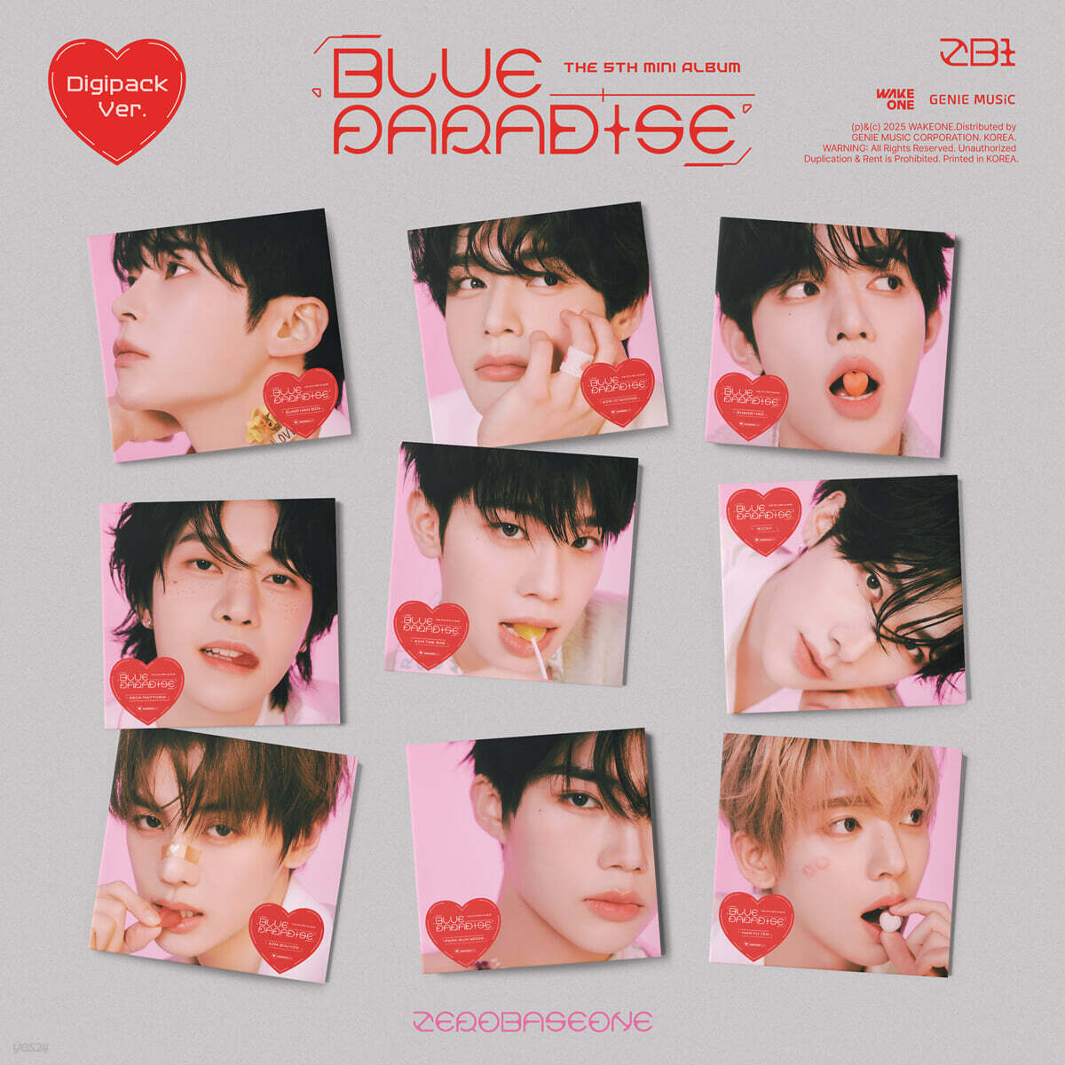 ZEROBASEONE - 미니앨범 5집 : BLUE PARADISE [Digipack Ver.][9종 중 1종 랜덤발송]