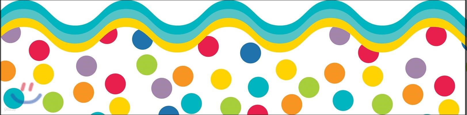 Color Me Bright 2-Sided Scalloped Border