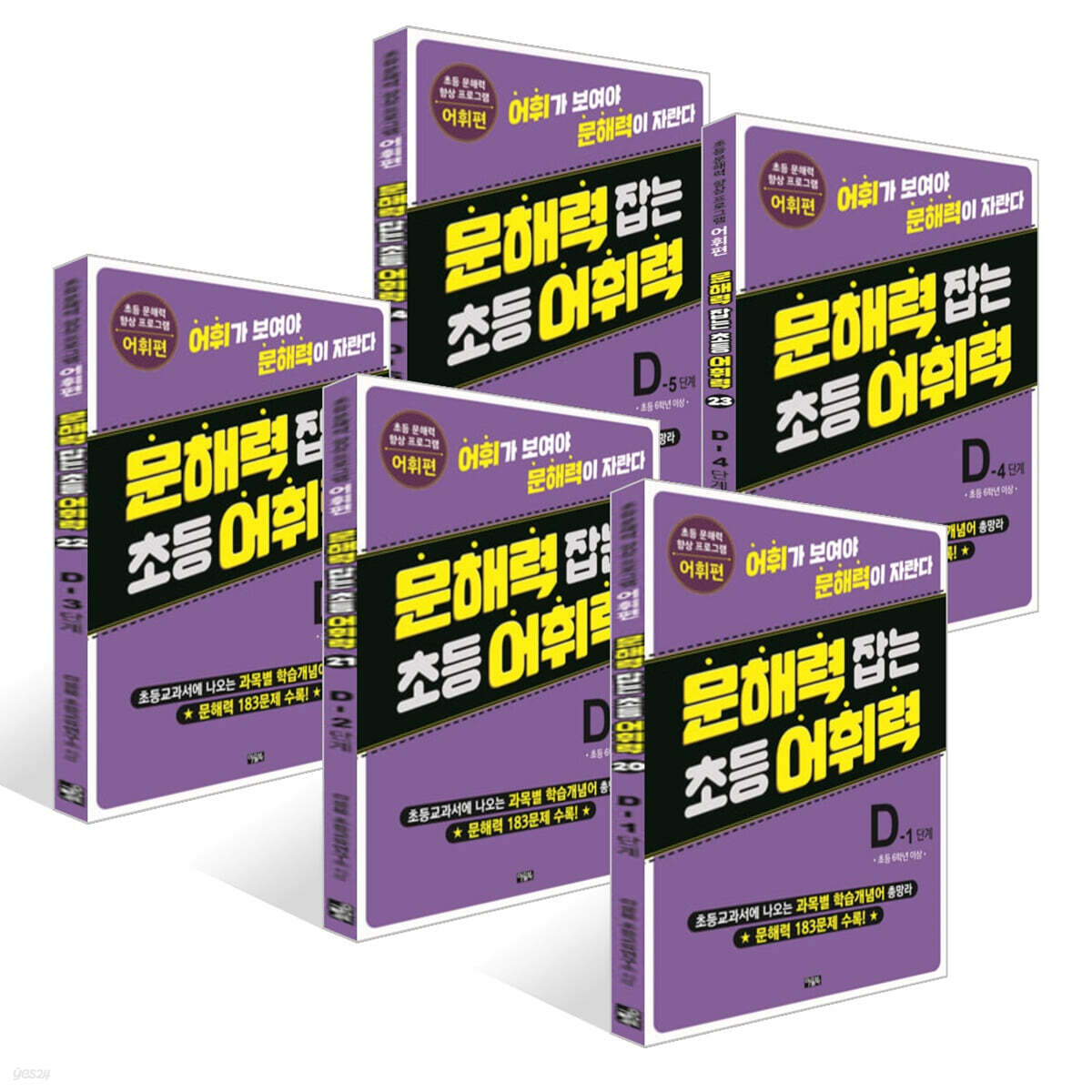 문해력 잡는 초등 어휘력 20~24권 : D단계 세트
