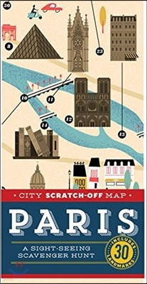 City Scratch-Off Map Paris