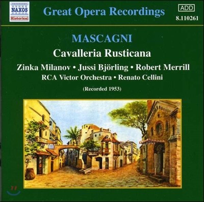 Renato Cellini 마스카니: 카발레리아 루스티카나 (Pietro Mascagni: Cavalleria rusticana)