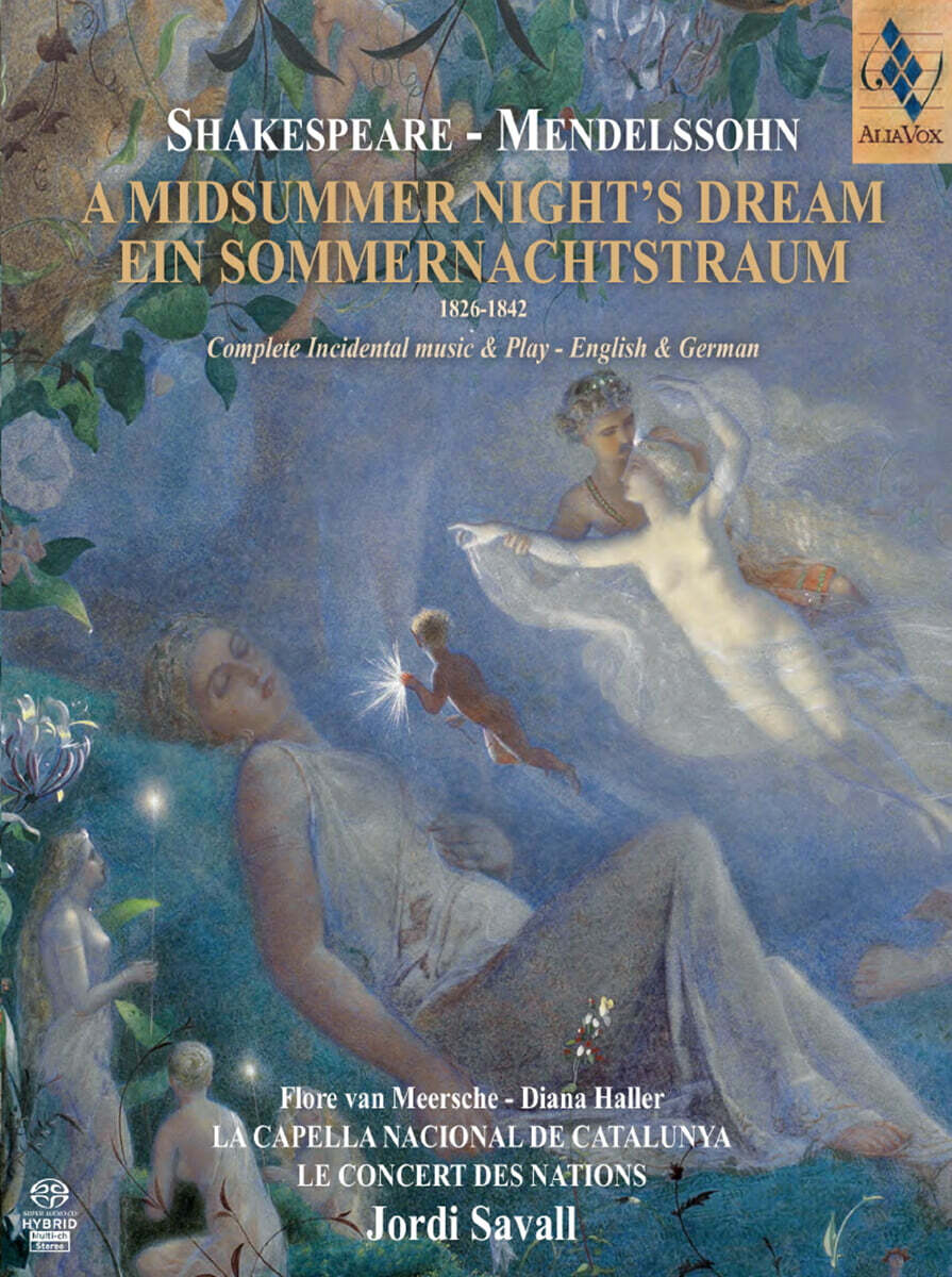Jordi Savall 멘델스존: 한 여름 밤의 꿈 (Mendelssohn: A Midsummer Night's Dream Op.61 & 21)