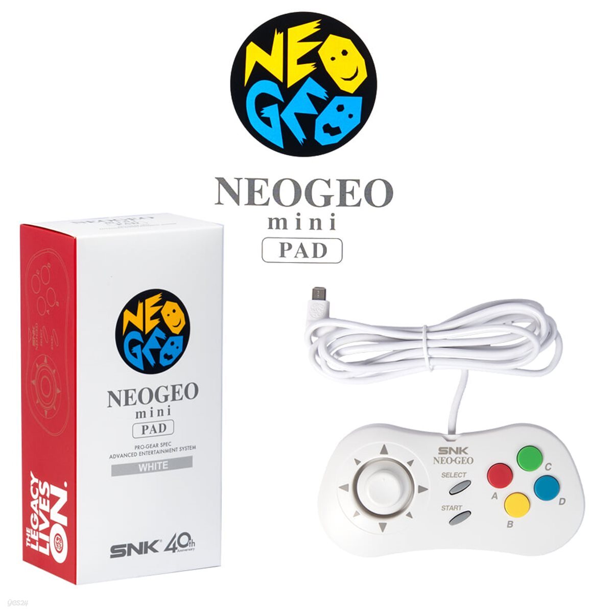 SNK 네오지오 아케이드 스틱 프로 미니 컨트롤러 패드 / NEOGEO 게임패드 / 정품