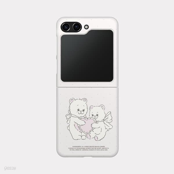 vintage heart bear 갤럭시 Zflip5 케이스 하드 제트