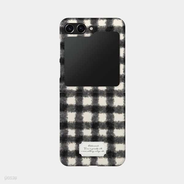 warm check pattern 갤럭시 Zflip5 케이스 하드 제트