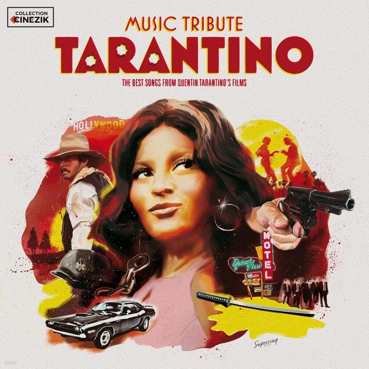 Wagram 레이블 쿠엔틴 타란티노 영화음악 모음집 (Music Tribute Tarantino) [2LP]