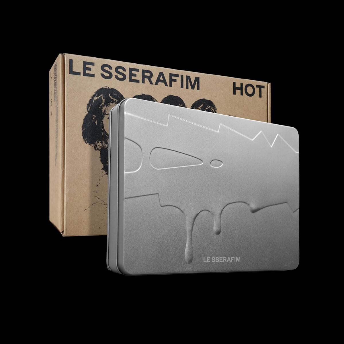 ★非売品◆サインCD◆LE SSERAFIM◆HOT◆ショーケース 르세라핌 (LE SSERAFIM) - 5th Mini Album 'HOT' [TIN CASE