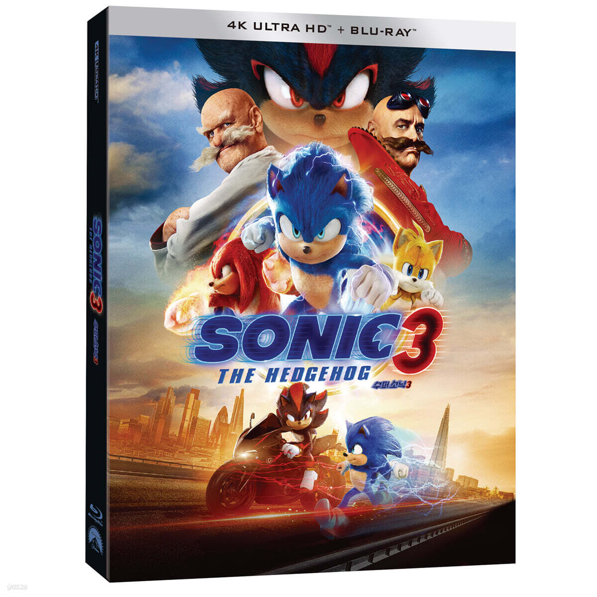 수퍼 소닉3 (2Disc, 4K UHD 초도한정 슬립케이스) : 블루레이 | 제프 파울러 | 파라마운트 - 예스24