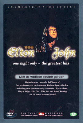 Elton John - One Night Only : The Greatest Hits, dts