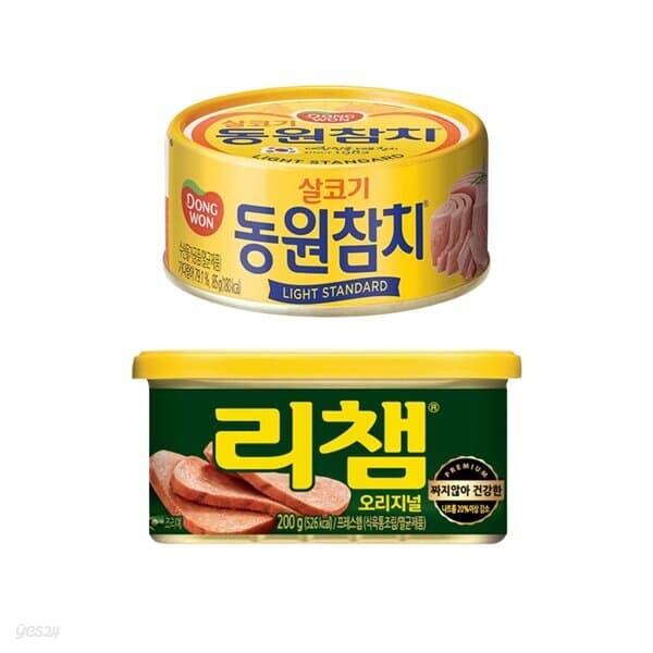 [동원] 살코기참치 85g x 12캔 + 리챔 200g x 6캔