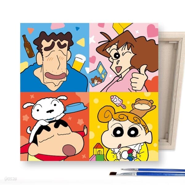 짱구는 못말려 그림그리기 페인팅 짱구네 가족 25X25