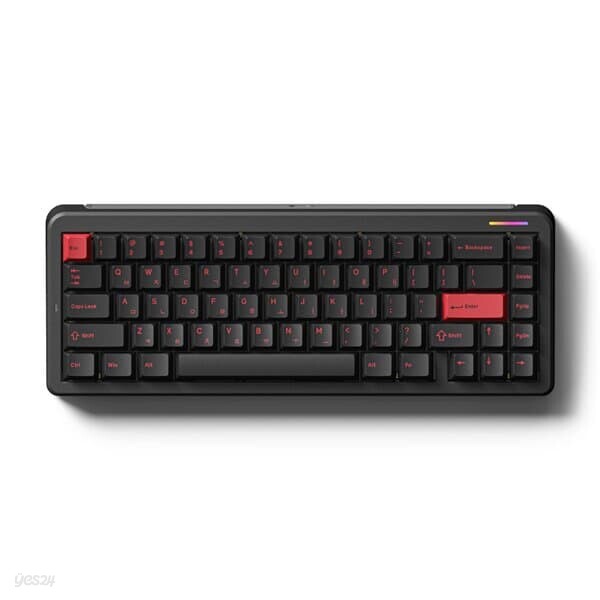 FL-ESPORTS Geo65 유무선 VIA 풀알루미늄  딥 그레이, 카일x펀키스 BCP