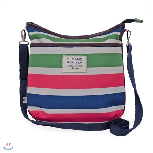 [Sloane Ranger] Large Crossbody ũν - Slonie Stripe