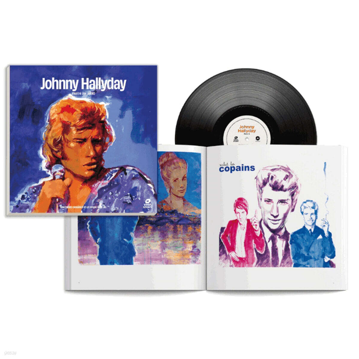 Johnny Hallyday (조니 할리데이) - illustre par Pablo 콜렉터 에디션 [LP]