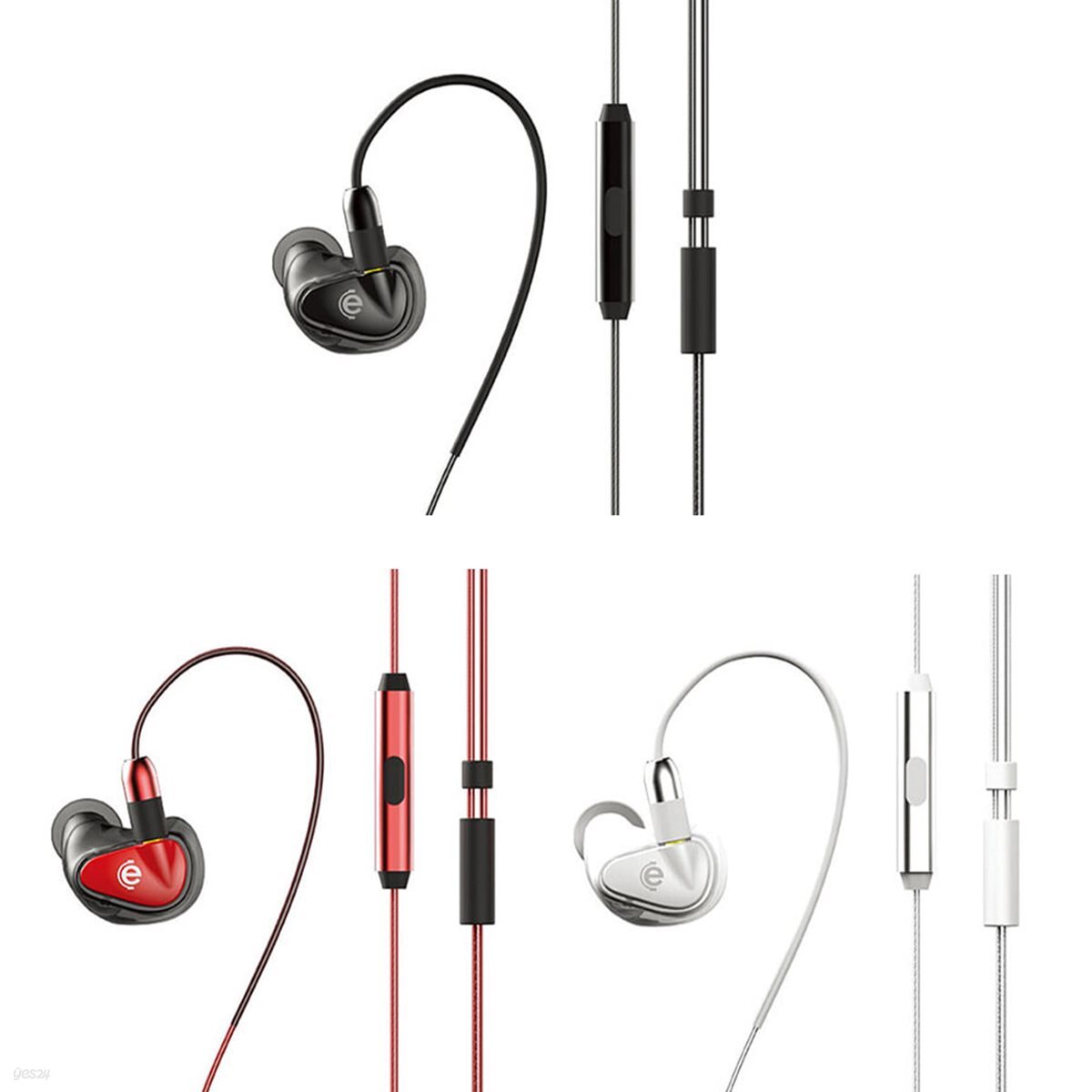 에쿠스틱 EQ-100 유니버셜 커스텀 이어폰 분리형 케이블(+케이블2개추가증정)