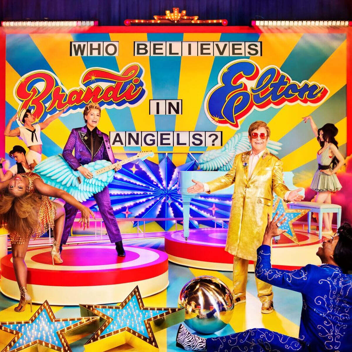 Elton John & Brandi Carlile (엘튼 존 & 브랜디 칼라일) - Who Believes in Angels? [컬러 LP]
