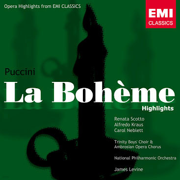Puccini : La Boheme (Highlights) : ScottoKrausMilnesLevine