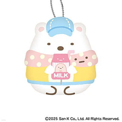 すみっコぐらし わくわくたぴおかコンビニ モフモフダイカットコインケ-ス A しろくま