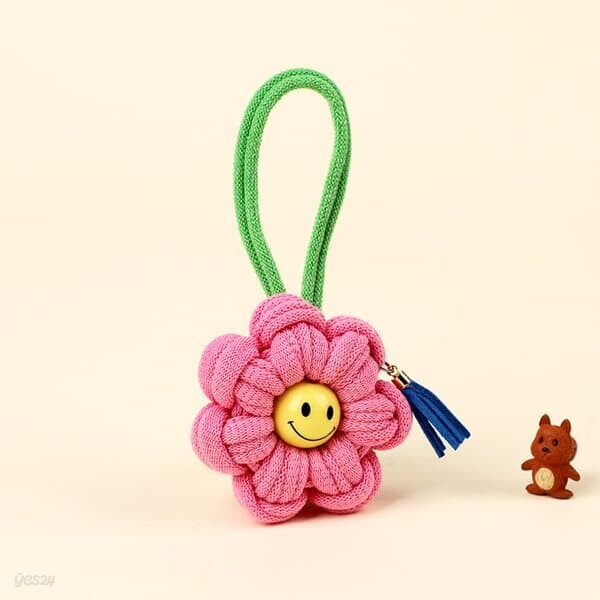 아트랄라 양말목 공예 스마일데이지 키링만들기 DIY키트 업사이클링 키홀더