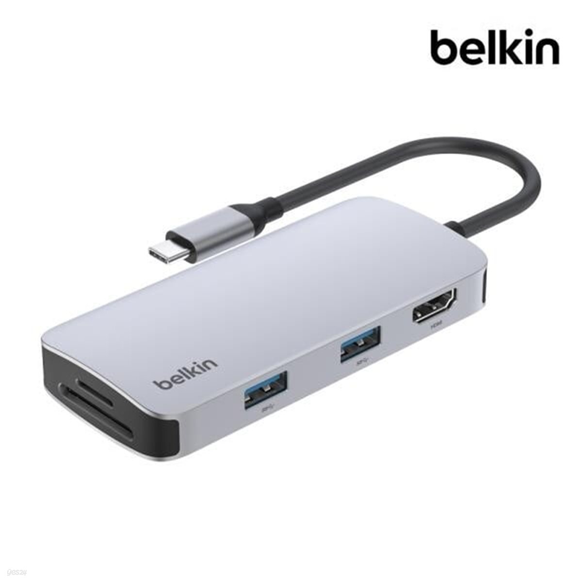 벨킨 5in1 C타입 멀티허브 HDMI 2.0 4K 60Hz AVC007fq 맥북 M4 윈도우 노트북 아이패드 호환