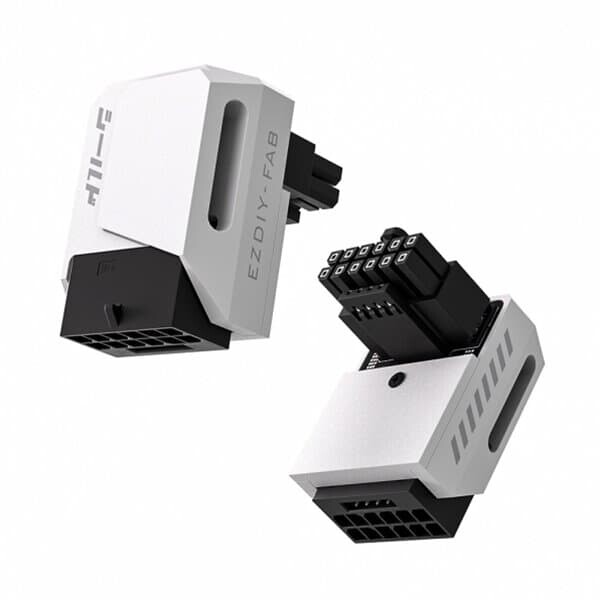 EZDIY-FAB SHIELD 12V-2X6 STD 90도 어댑터 (화이트)