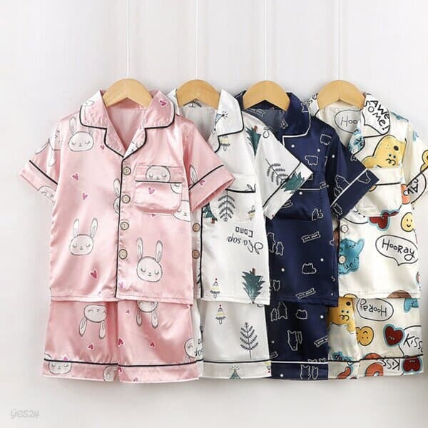 아이스실크 아동 반팔 잠옷 캐릭터파자마 205733