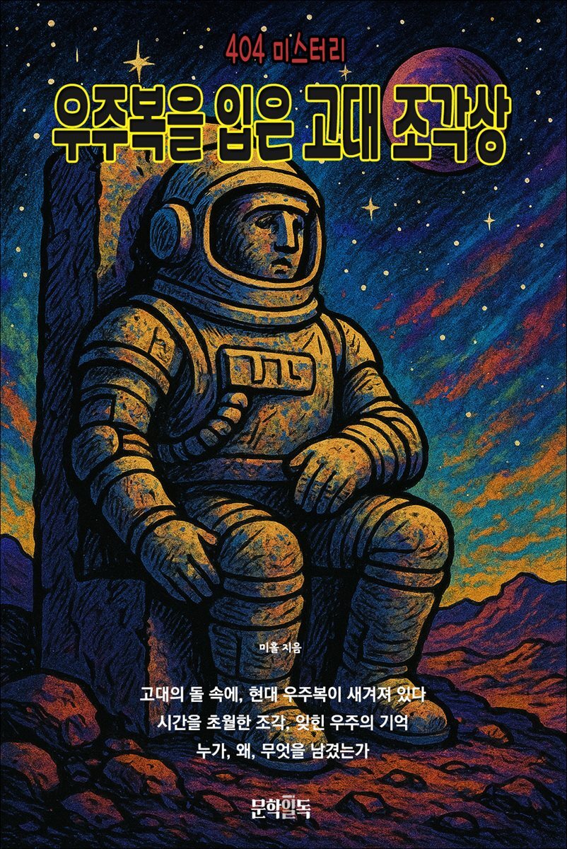 우주복을 입은 고대 조각상