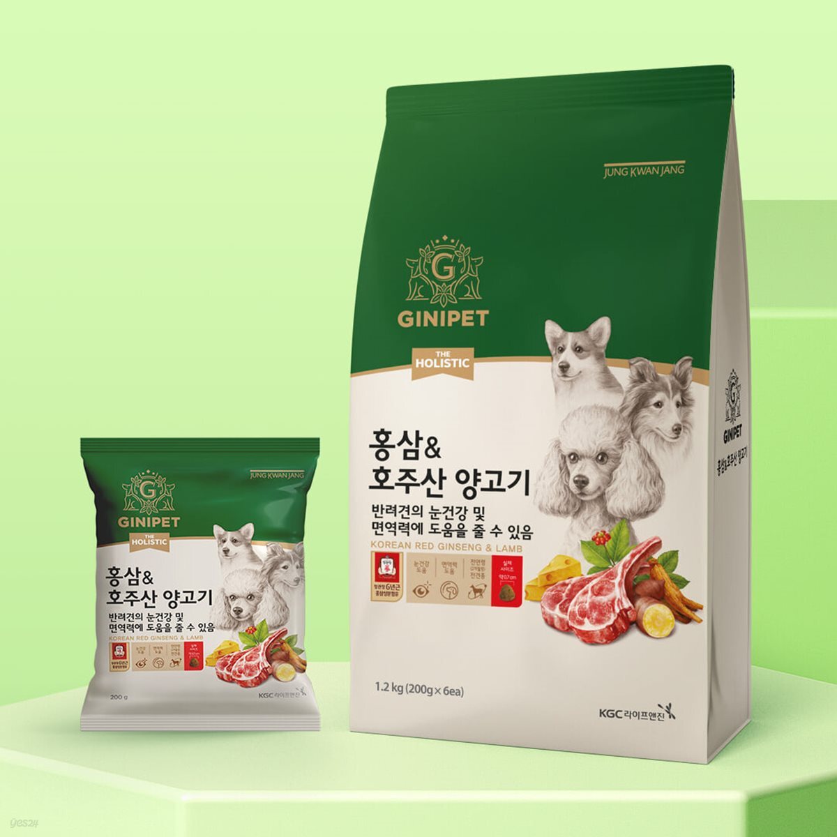정관장 지니펫 홀리스틱 홍삼&호주산 양고기 1.2kg