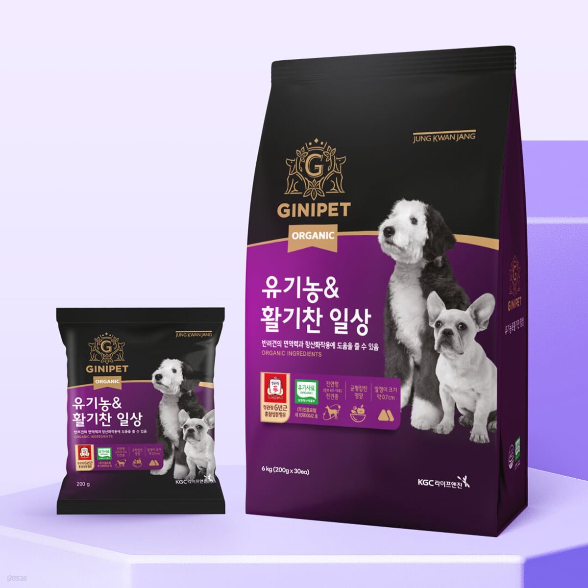 정관장 지니펫 유기농 사료 활기찬일상 6kg