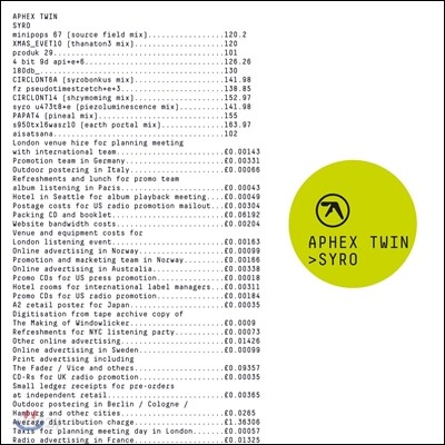 Aphex Twin (에이펙스 트윈) - Syro [3LP]