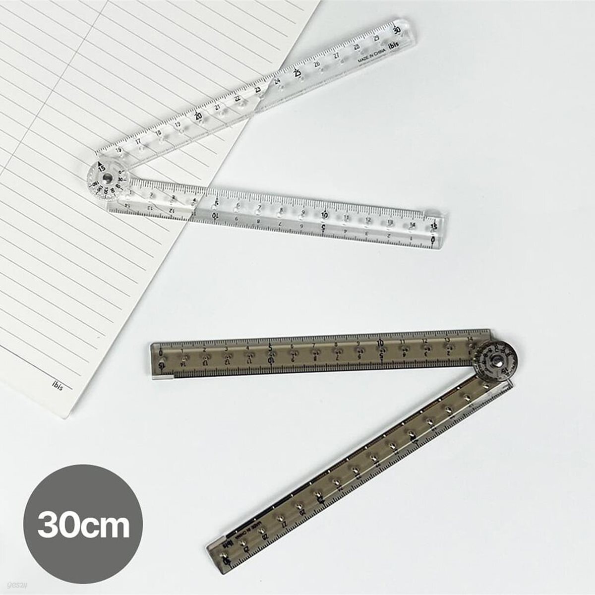 [알앤비]아이비스 1500 반으로 겹쳐지는 30cm 겹자