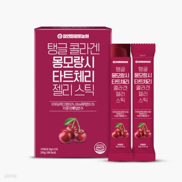 탱글 콜라겐 몽모랑시 타트체리 젤리 스틱 20g x 15포