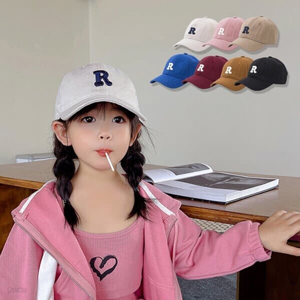 R로고 자수 아동용 볼캡 캡모자 205700