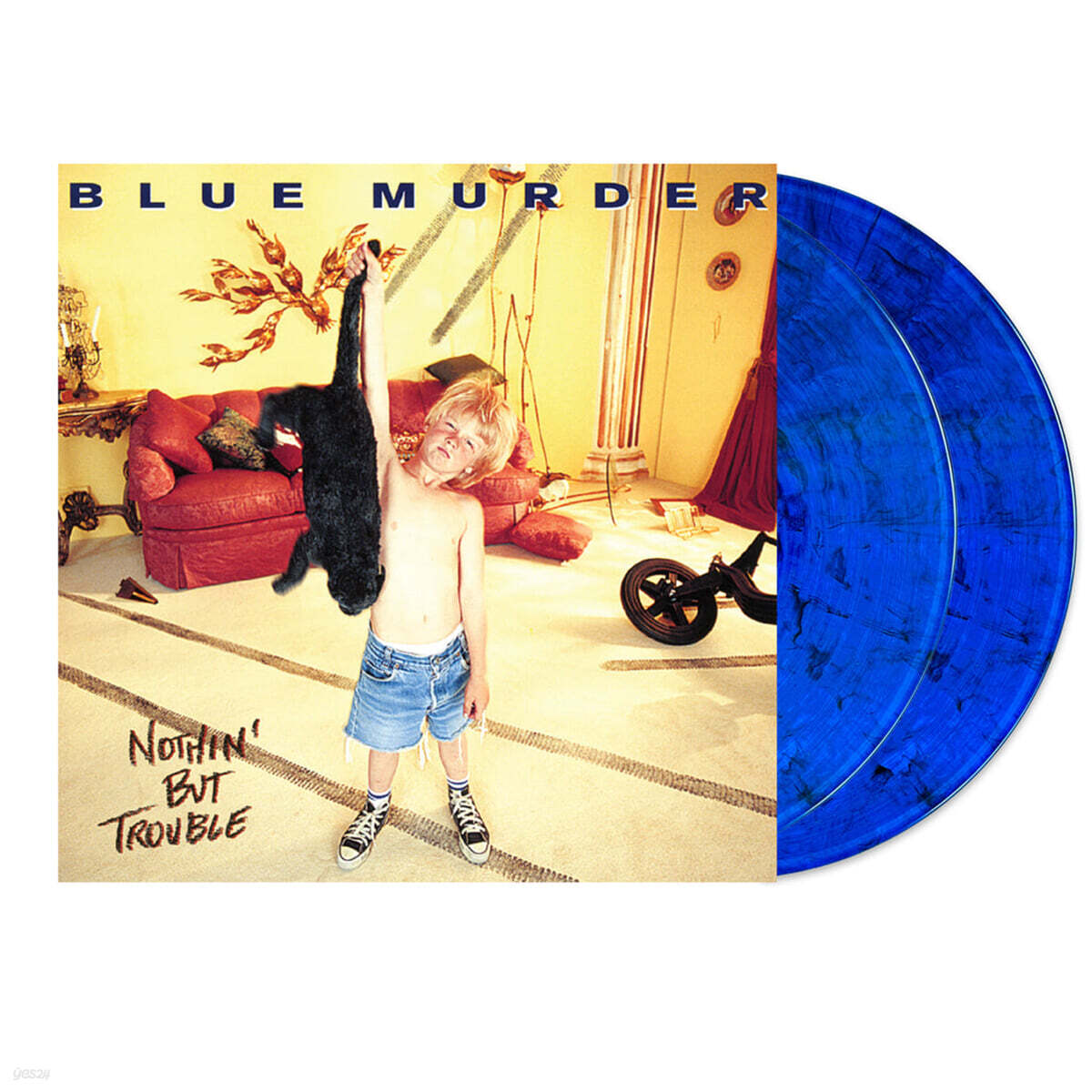 Blue Murder (블루 머더) - Nothin' But Trouble [블루 &amp; 블랙 캣 스월 컬러 2LP]