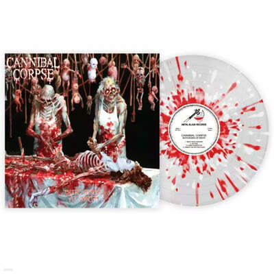 Cannibal Corpse (카니발 콥스) - Butchered At Birth [화이트 & 레드 스플래터 컬러 LP]